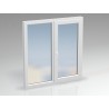 Окно ПВХ двухсекционное DEXEN 1290x1390